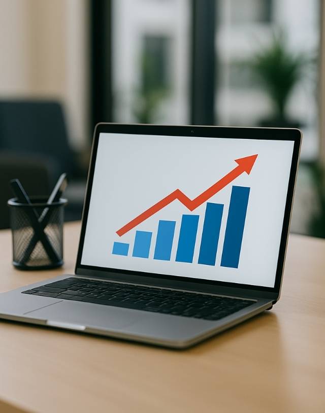 Notebook estatisticas subindo seo